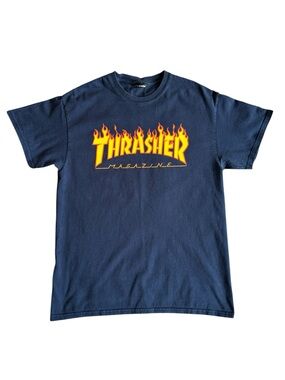 Thrasher Magazine Vintage Y2K Flame Logo